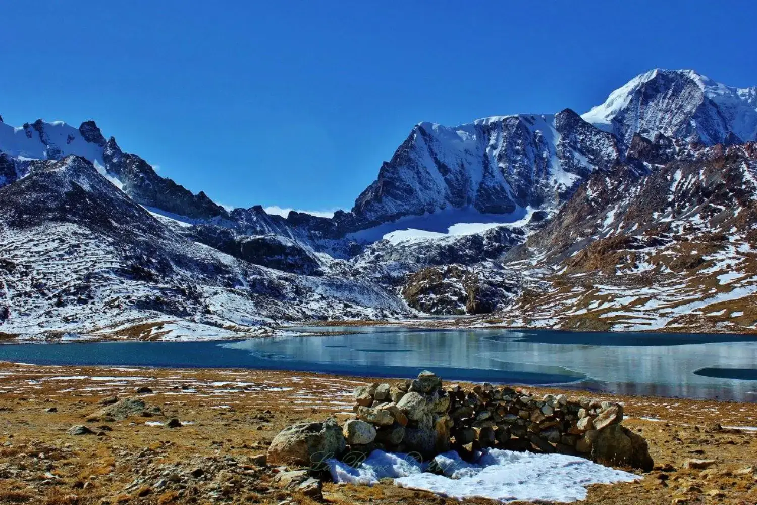 Cholamu Lake in Sikkim